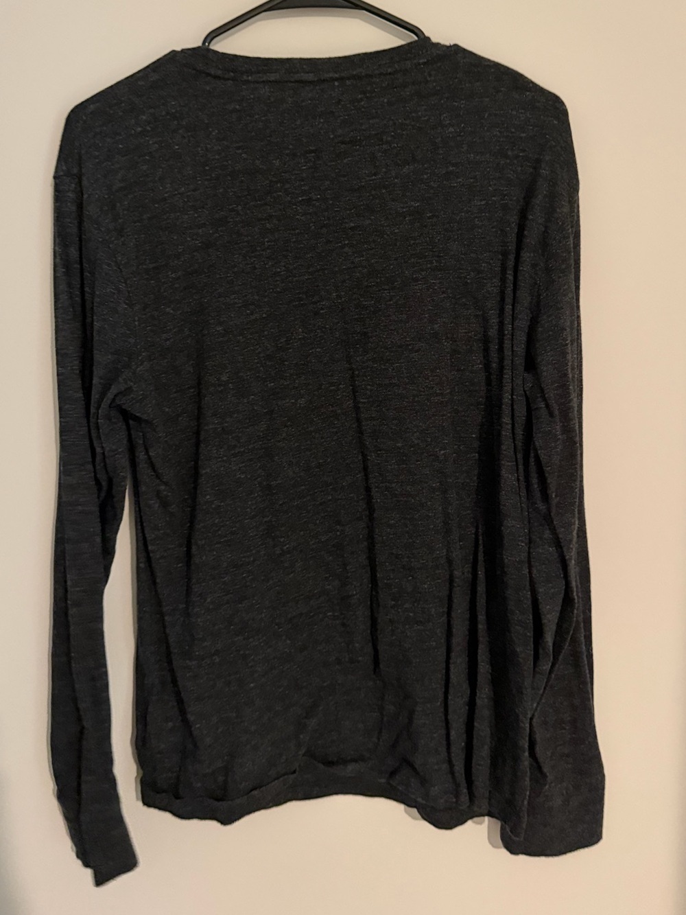 POLO BY RALPH LAUREN - Charcoal Long Sleeve Crew Neck Shirt - Men’s Medium - Picture 4 of 4